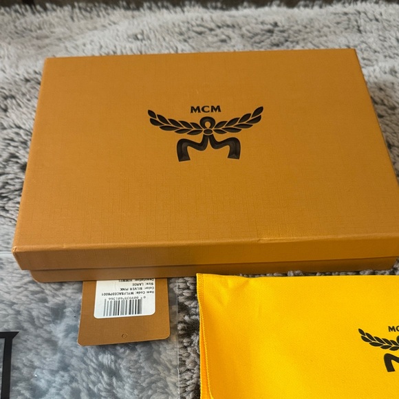 MCM Pink Wallet with Gold Accents & Strap Full Inclusion - Picture 3 of 16